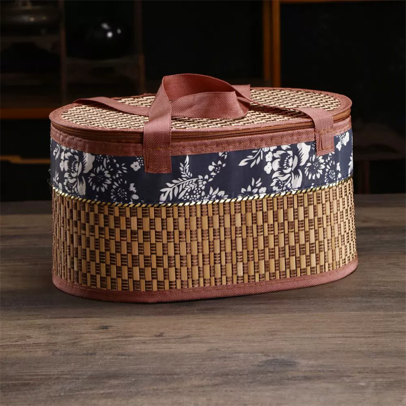 手作り竹製トートバッグ 環境に優しい折りたたみ式ピクニックバ - Women Bags Gift のレビューと価格