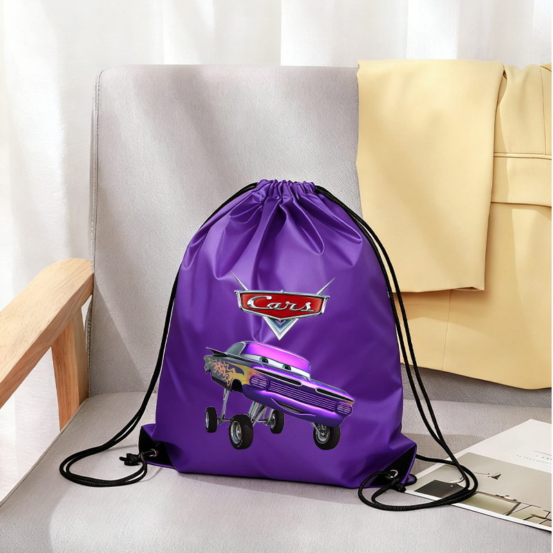車巾着バッグ男性女性かわいいアニメプリント車映画少年ポータブ - Women Bags For Party のレビューと価格