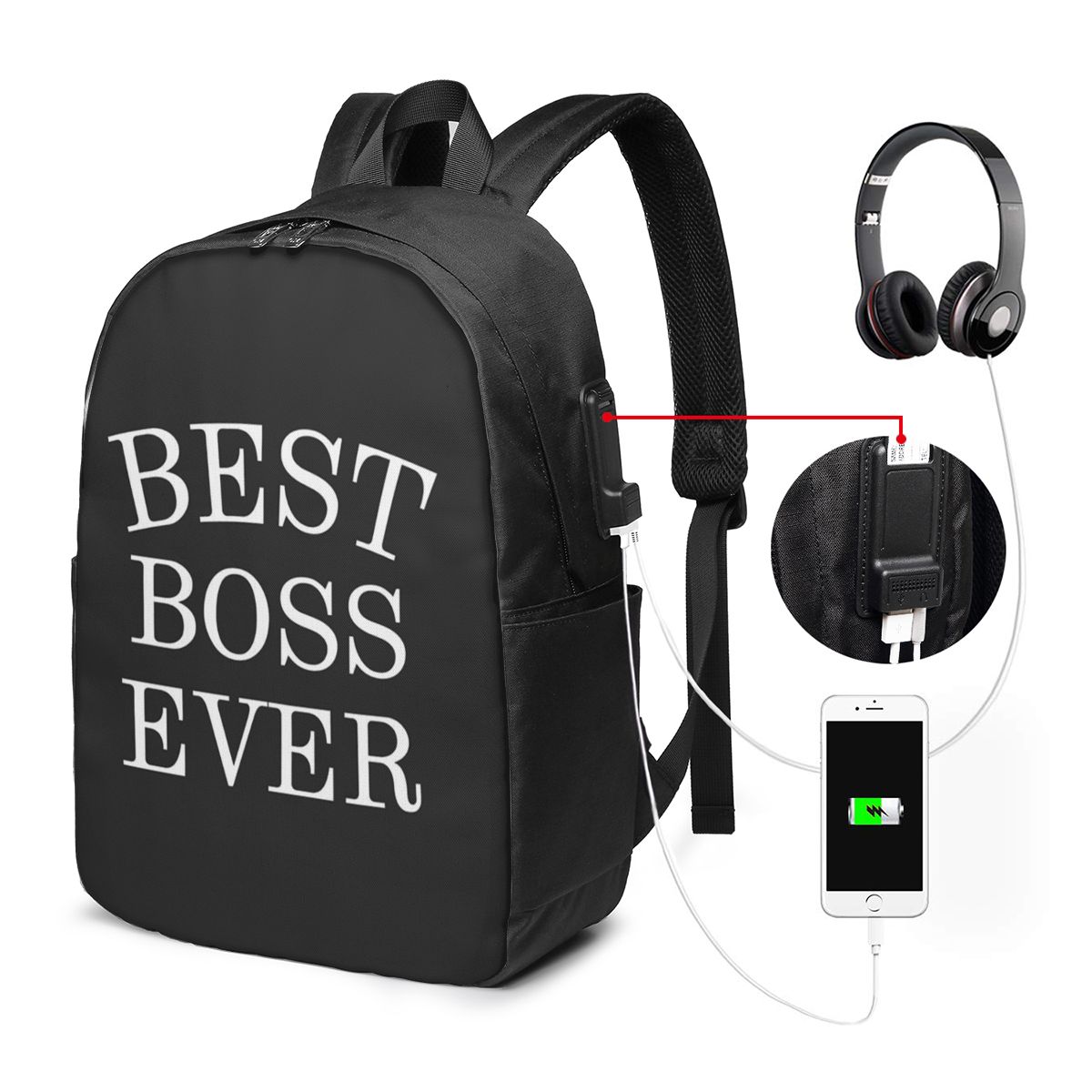 Lady Best Boss Ever バックパック トラベ - Women Bags For Travel のレビューと価格
