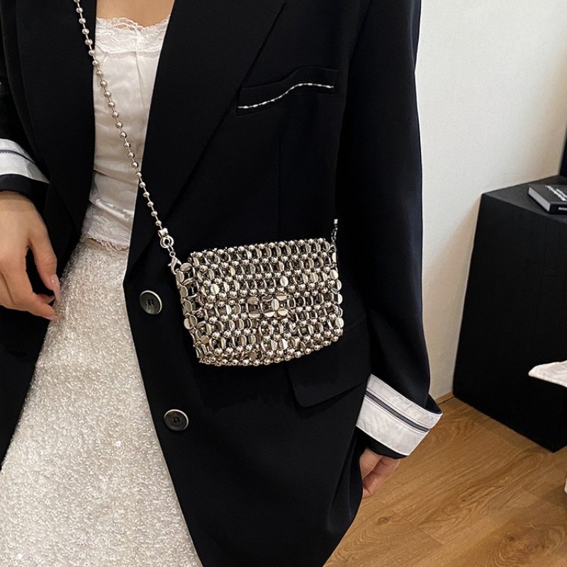 PU 高級感 ソリッドカラー イブニングバッグ 透かし彫り  - Women Bags Sale のレビューと価格