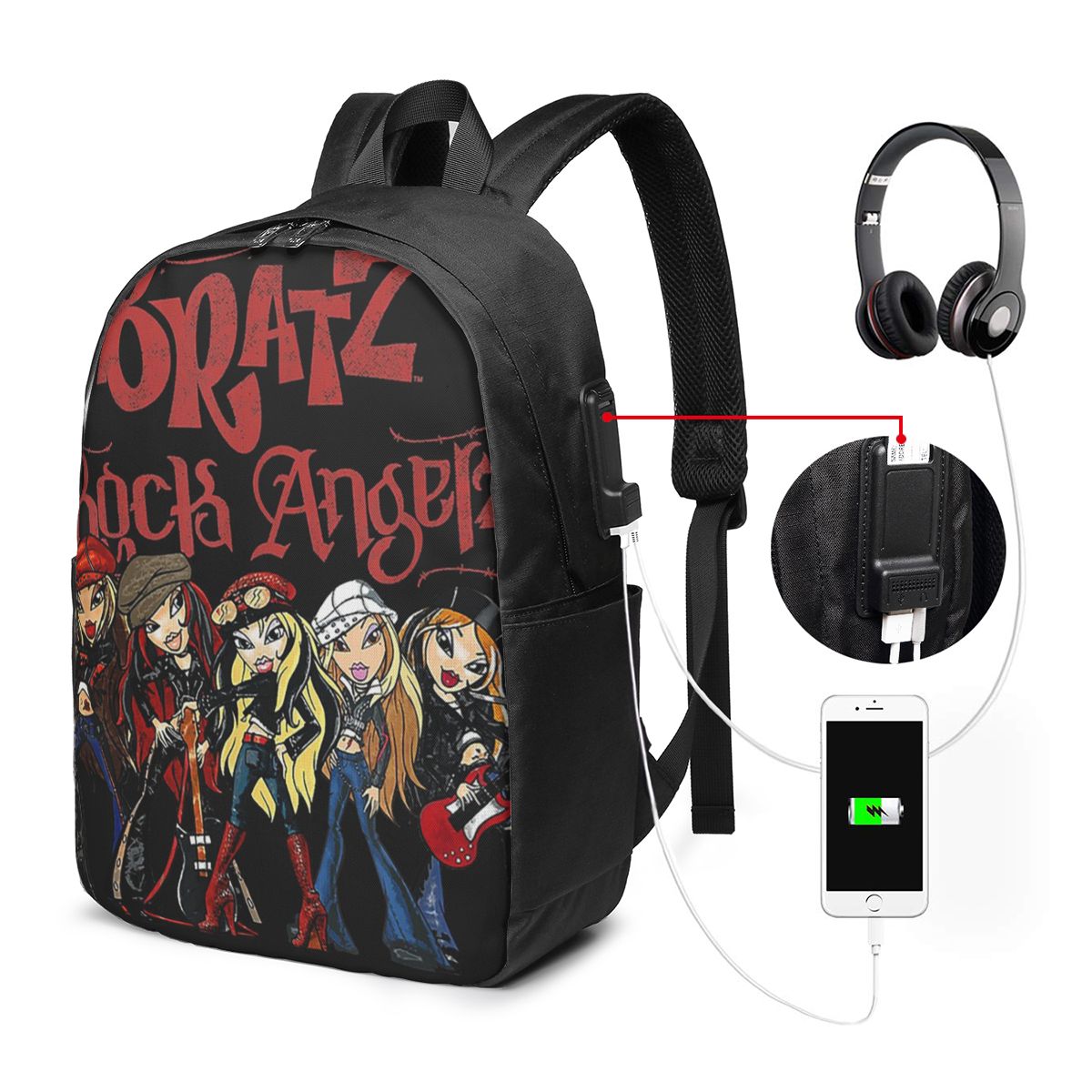 Bratz Rock Angelz グループショットバックパ - Womens Backpack のレビューと価格