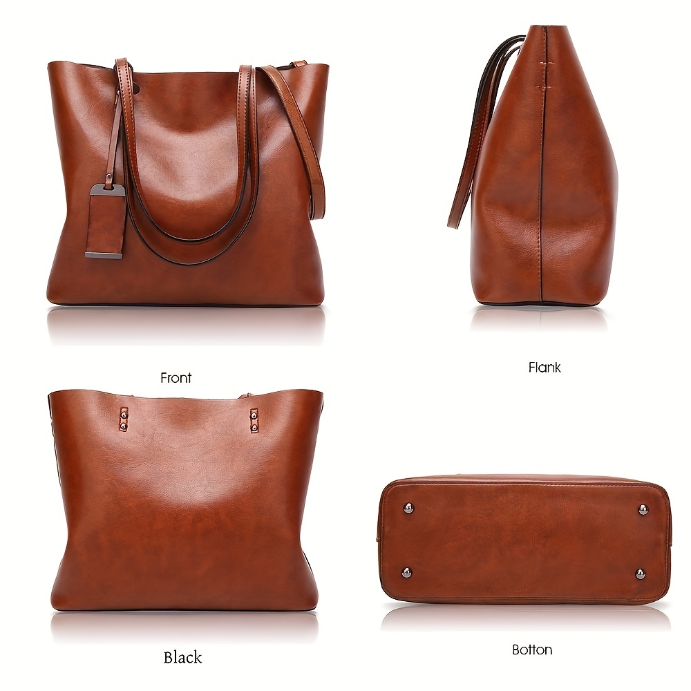 女性のためのクラシックなレトロな革のハンドバッグ,ファッショ - Women'S Bags For Work のレビューと価格