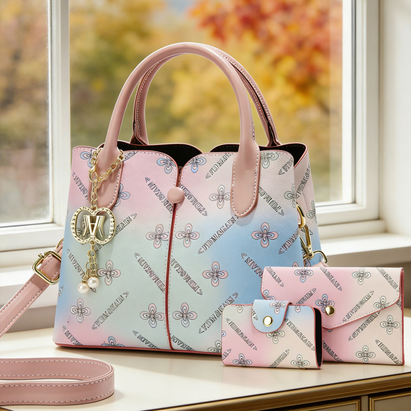 グラデーションカラー レディース3点セットバッグ、女性用ショ - Women Bags Gift のレビューと価格