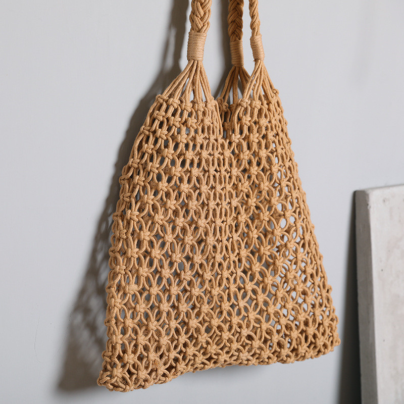 女性の大容量わらハンドバッグトート中空ショルダーバッグヴィン - Woven Straw Bag のレビューと価格
